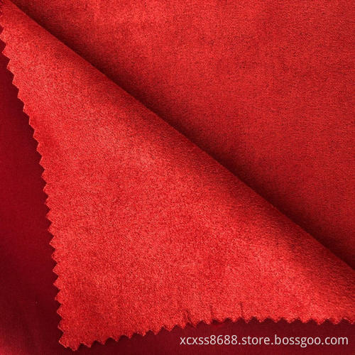 polyester spandex vanlig färgad scuba mocka stickning tyg